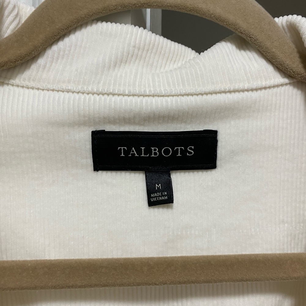 Talbots Cream Button-Up Jacket - Picture 9 of 10
